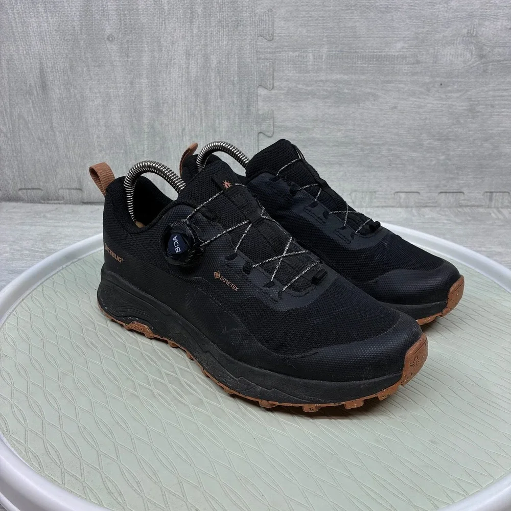Icebug Haze Hiking Shoes Women's 8.5 Black RB9X GTX Gore-Tex BOA Trail Sneakers